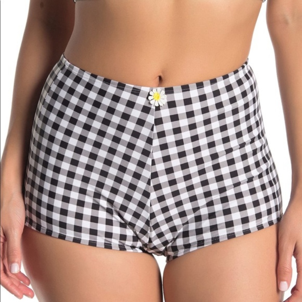 NWT Betsey Johnson Boyshort bikini bottoms